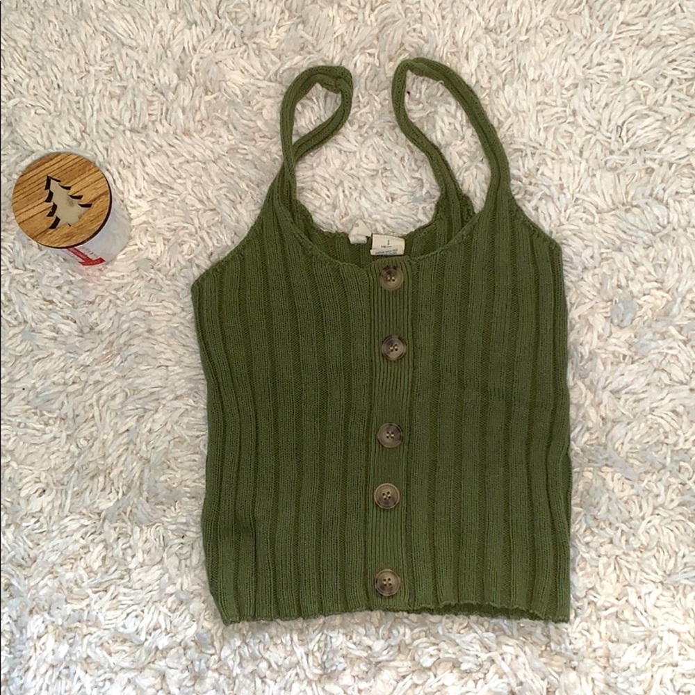 Green tank top